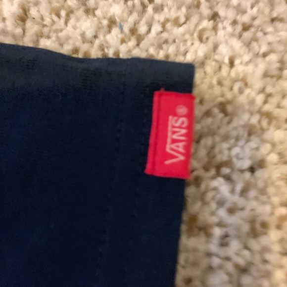 Vans Off The Wall Pocketed Cowskull & Arrowhead Men's Tee Medium Navy Blue - Picture 4 of 5